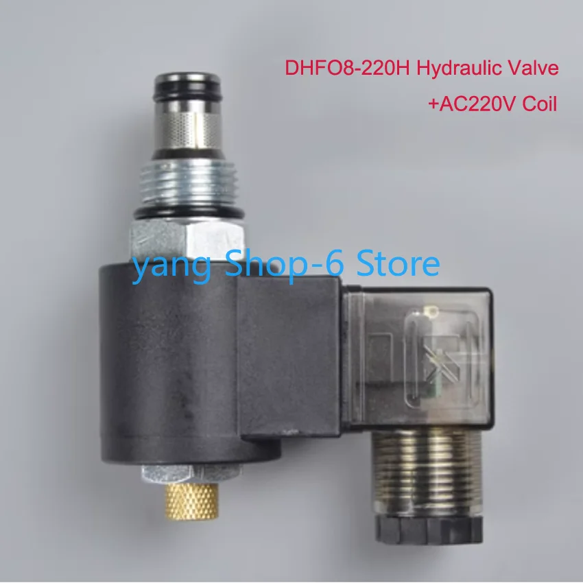 Hydraulic Threaded Cartridge Solenoid Valve 2 Position 2 Way Normally Closed DHF08-220H LSV08-2NCP-M DC12V/DC24V/AC220V 250bar