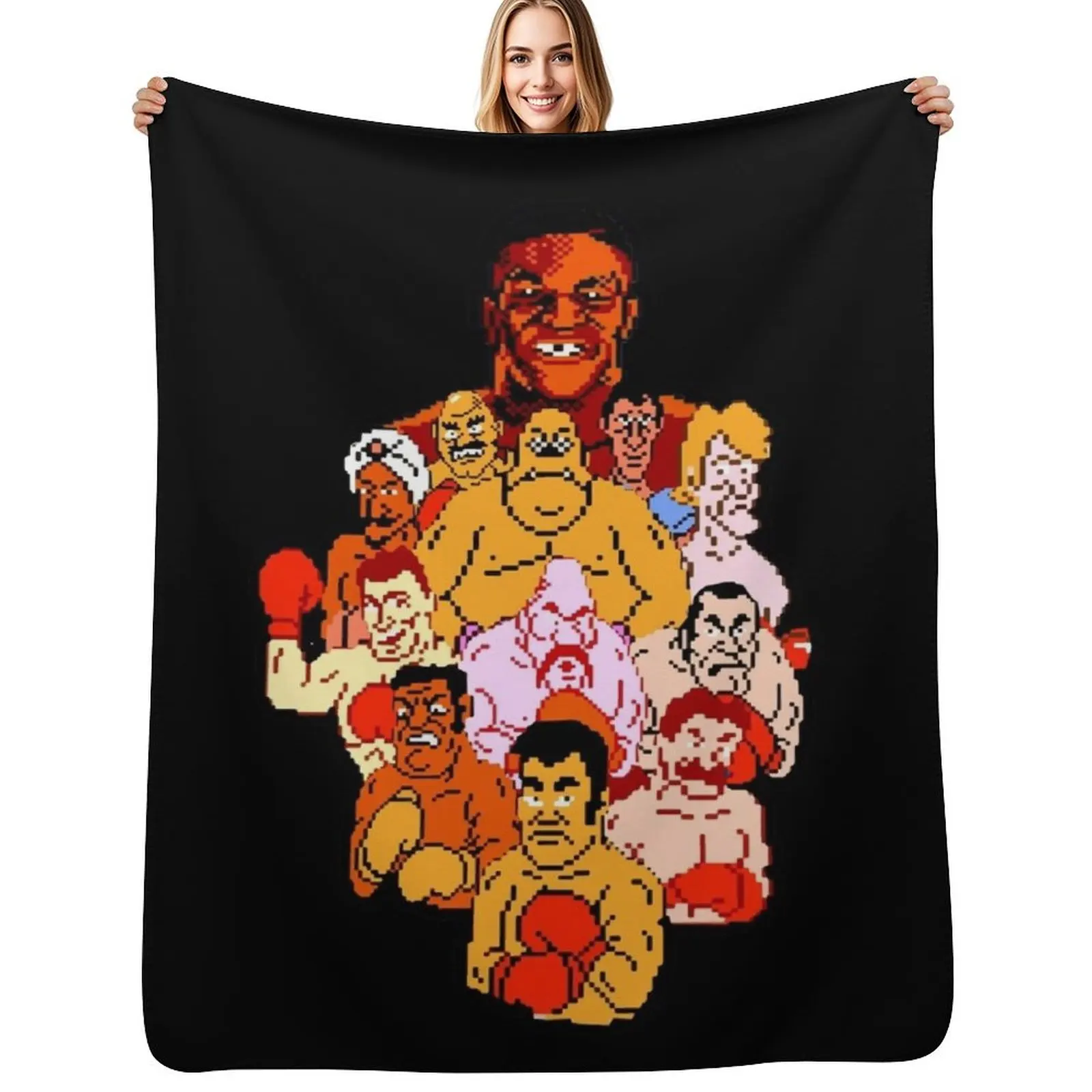 

Punch Out! Throw Blanket Designers Cute Blankets For Bed Fashion Sofas Blankets
