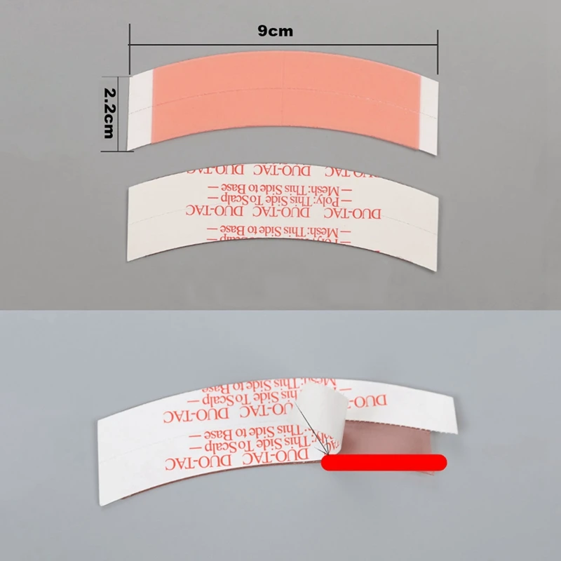 شرائط شعر مزدوجة لاصقة ، قوية للغاية ، شعر مستعار ثنائي التيار المتردد ، شعر مستعار ، شعر مستعار بدانتيل ، خط قص الأغشية ، متين ، شو شو شو