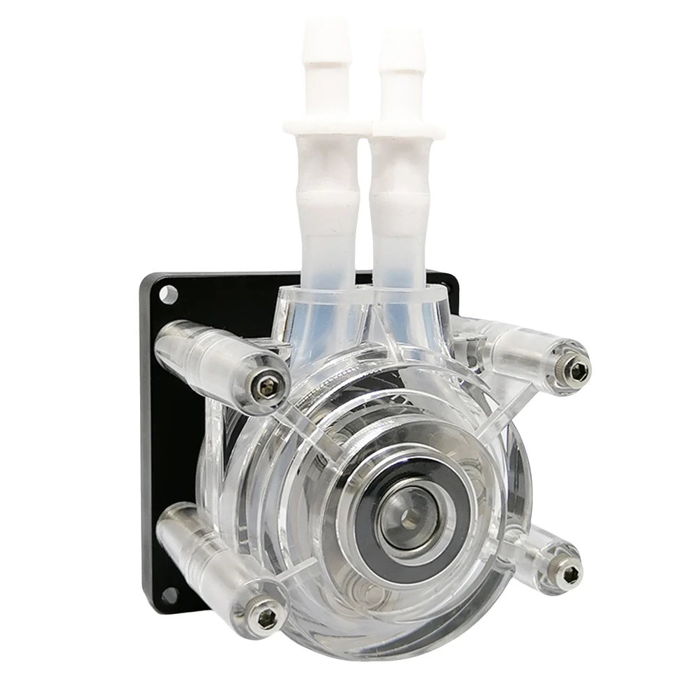 GROTHEN DC 24V Peristaltic Pump Large Flowrate Liquid Dosing Pump 3000ml/min 3 Rollers with Food-grade PHARMED BPT Tube