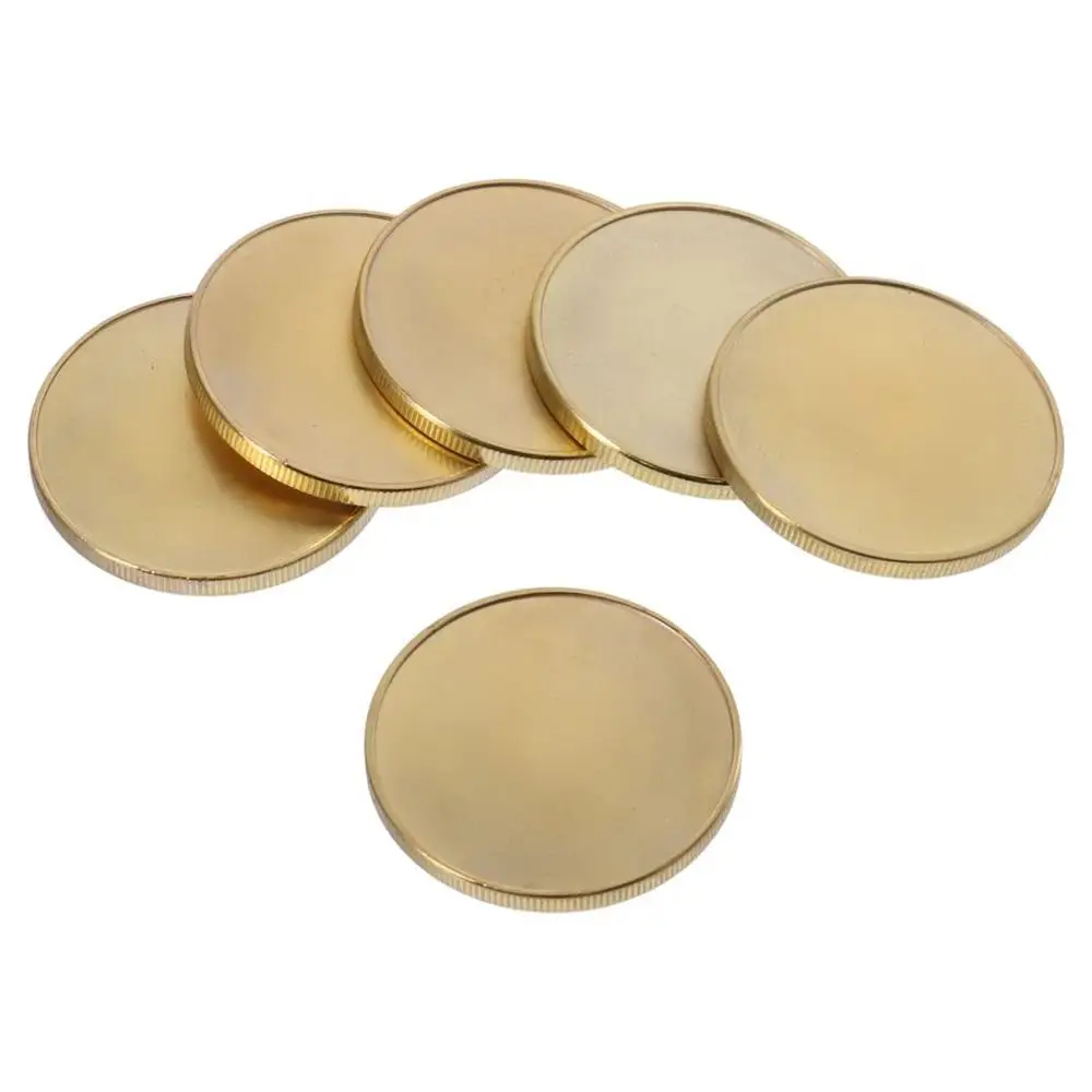 10 Pcs Metal Engraving Blanks Coins,40 mm Coins with Acrylic Protection Box for Sculpture Creation and Badge Customization