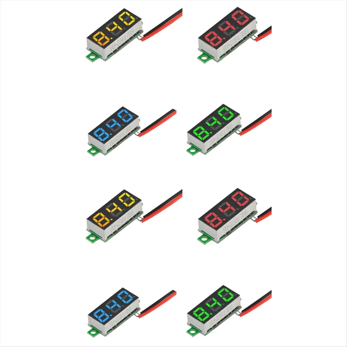 MALL Two-Wire DC Voltmeter DC4.5V-30.0V Digital Display Voltmeter LED Digital Voltmeter