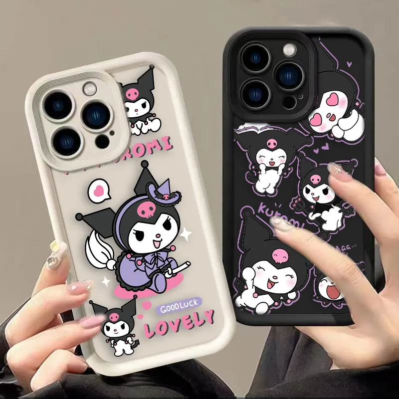 

Cartoon Cat Kuromi Baku Luxtury Phone Case For Samsung A13 A20S A21S A23 A24 A25 A30 A31 A32 A33 A34 A35 A50 A51 A52 4G 5G Case