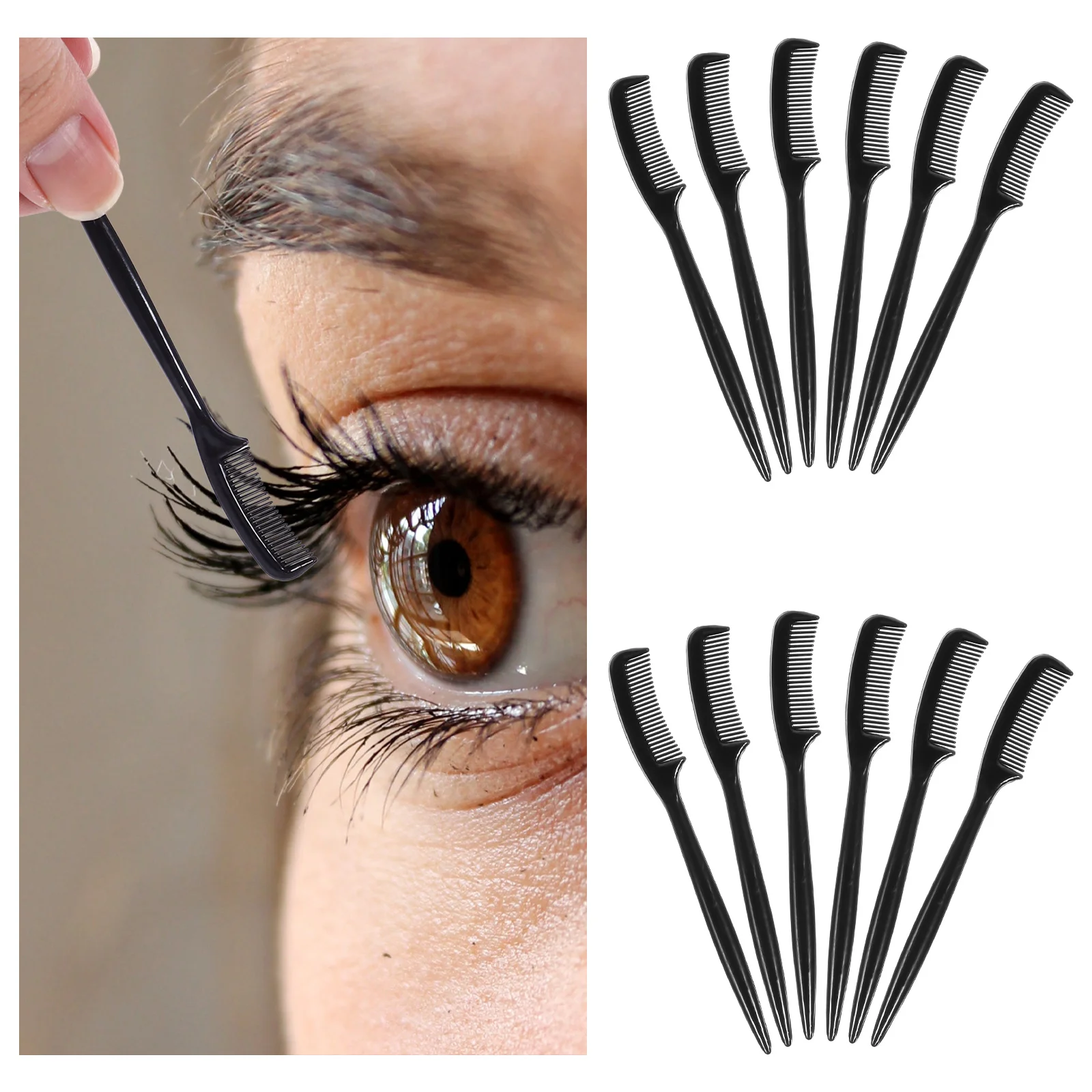 30Pcs Wimpern Kamm Mascara Applikator Augenbraue Definierer Glatte Kanten Polieren Wirkung Wimpern Kamm Augenbraue Definierer