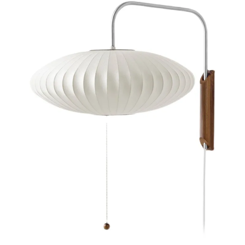 Italienische Designlampe, einfache Seidenwandleuchten, fliegende Untertasse, Wandleuchten, Kunstdekoration, Schlafzimmer, Nachttisch, Arbeitszimmer, Wohnzimmer, Laden, Glanz