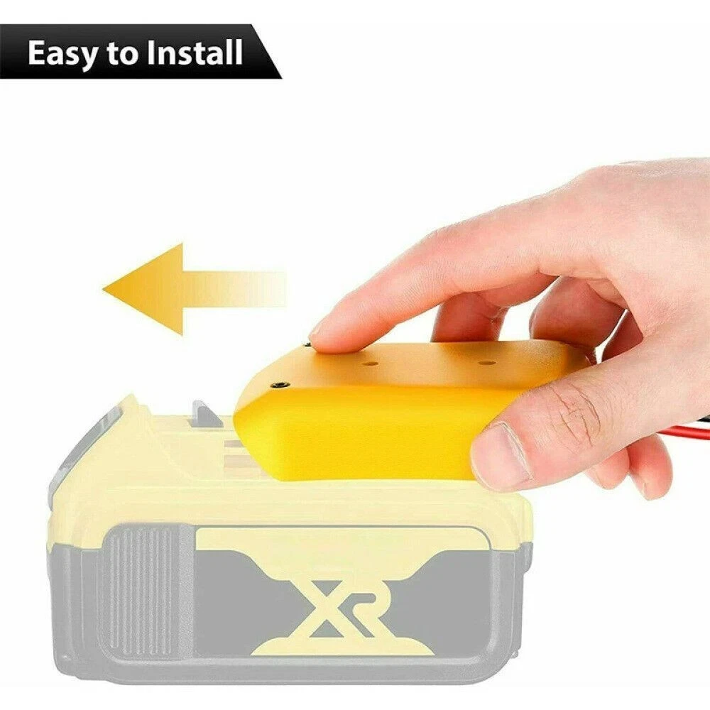 Battery Adapter Converter Fit for Dewalt 14.4V 18V 20V Li-Ion Battery DIY Power Tool Battery Converter with Fuse Connector