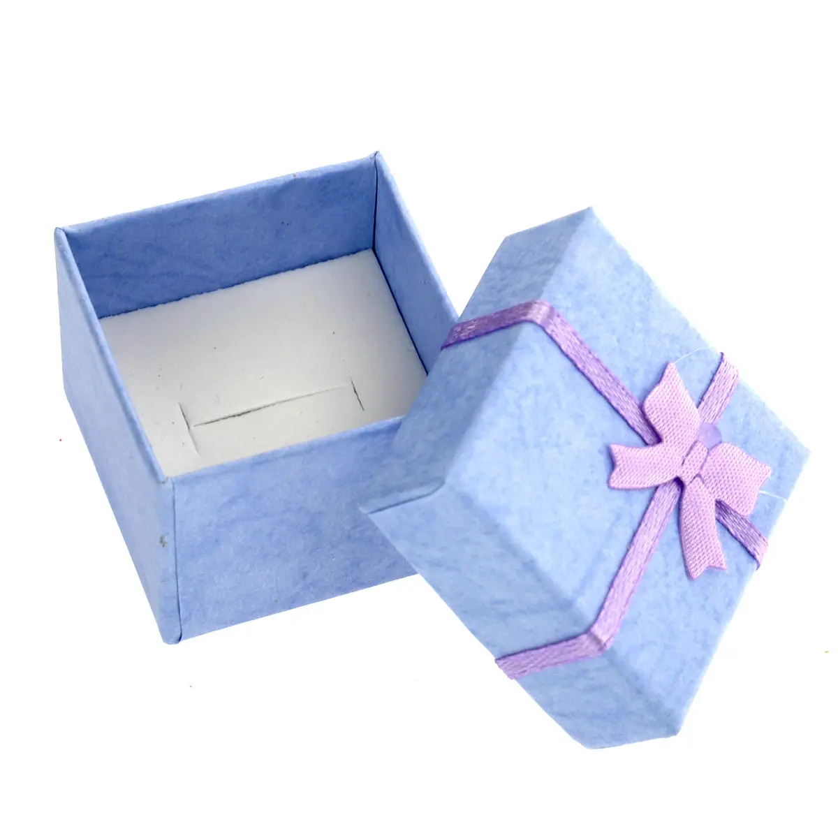 

24Pcs Purple Bowknot Ribbon Gift Boxes 4x4x3cm Jewelry Storage Cases Earring Bracelet Necklace Organizer Jewelry Box Organizer