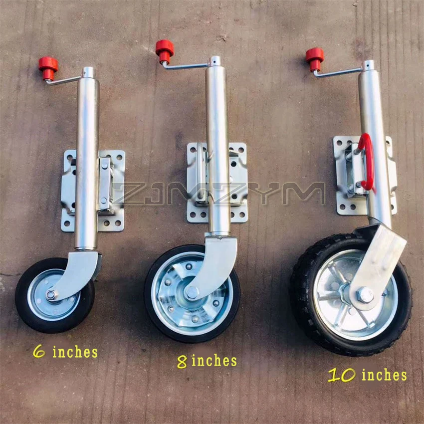 1 PC 10 Inch Guide Jockey Wheel Front Wheel 900KG Load Front Support For Caravan RV Boat RV Roof Trailer Jack Parts Accessories