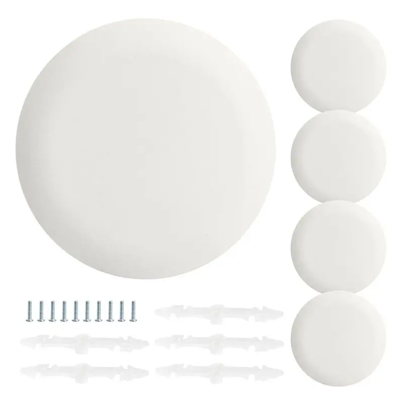SOFT-CP3540 White Ceiling Box Cover Plate For 3.5-4" Round Holes, Electrical Junction Box Cover