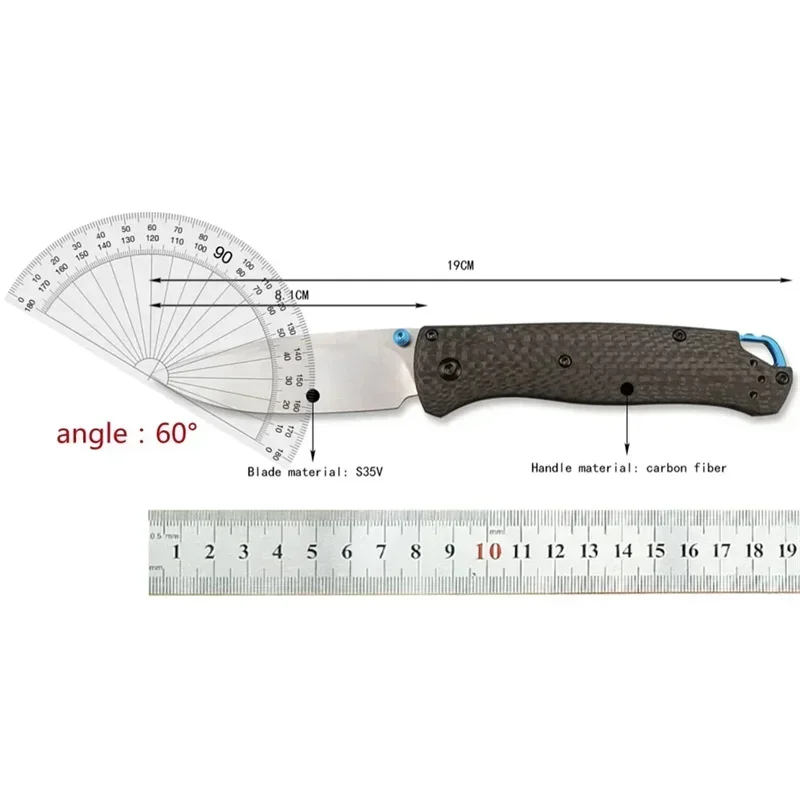 Carbon Fiber Mini Bugout BM 533/535s Pocket Folding Knife S90V Blade Handles Outdoors Tactical Defense Survival Tools Gift Knife