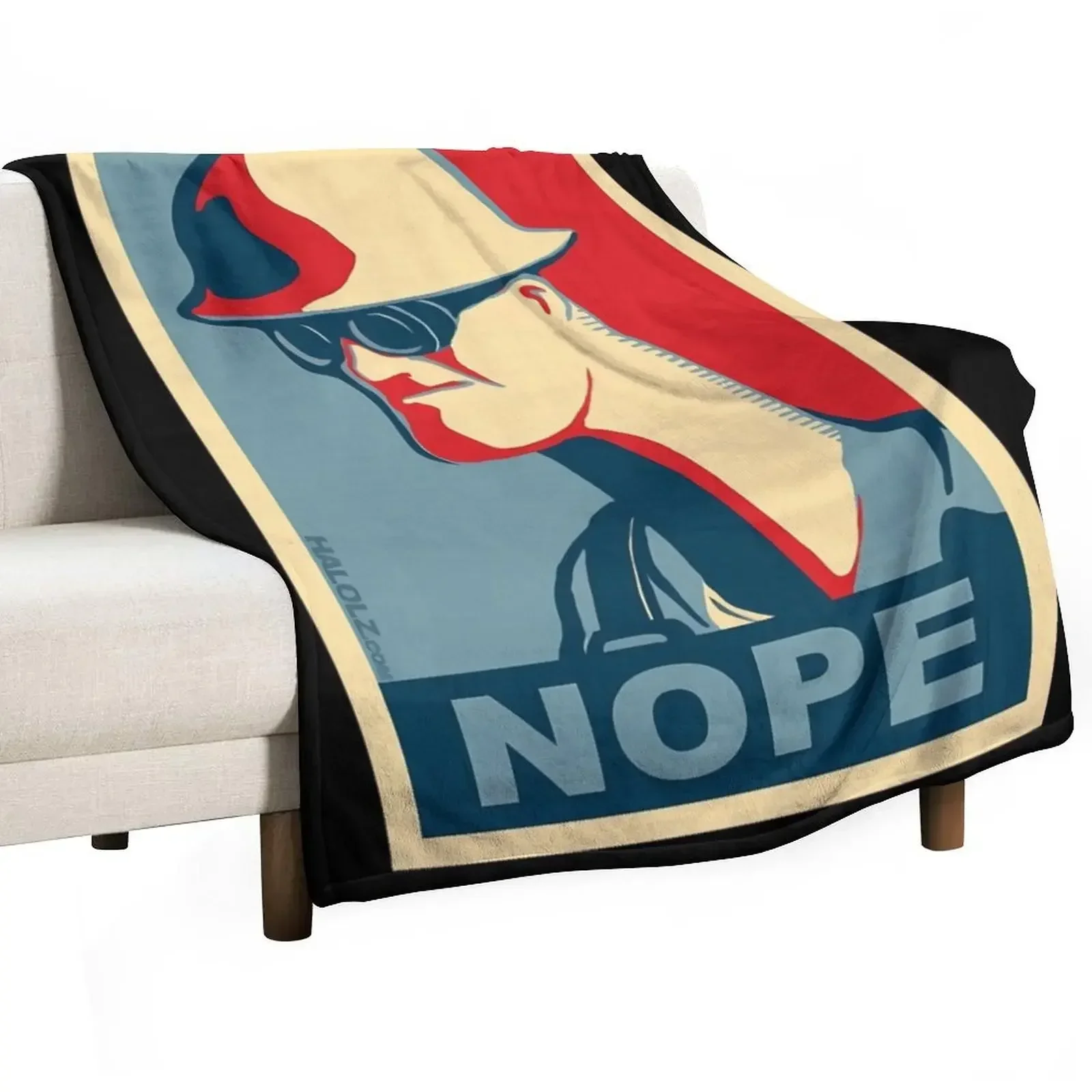 

Team Fortress 2 - Engineer Nope Throw Blanket Soft Plush Plaid Blankets For Baby Bed linens Hairy Blankets