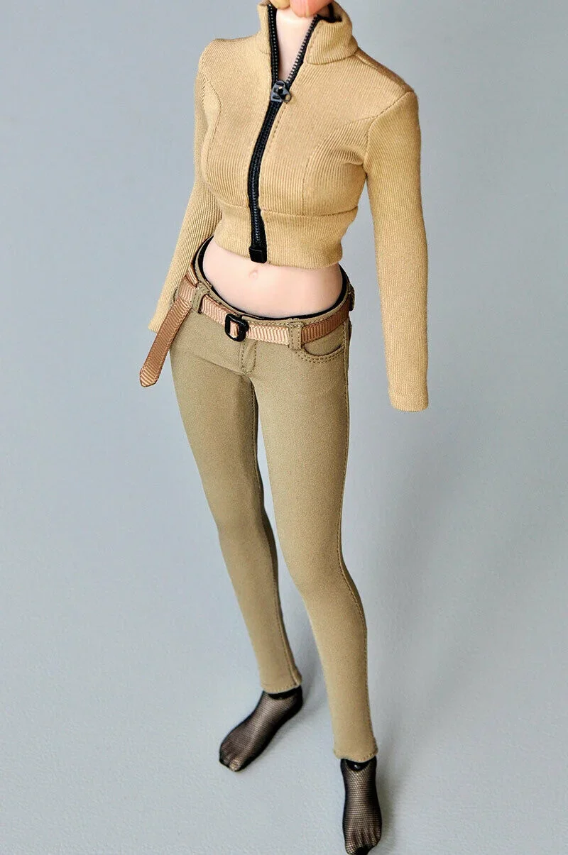 

1/6th Slim Stretch Trendy Pencil Pants Model for 12" Female Body Figure