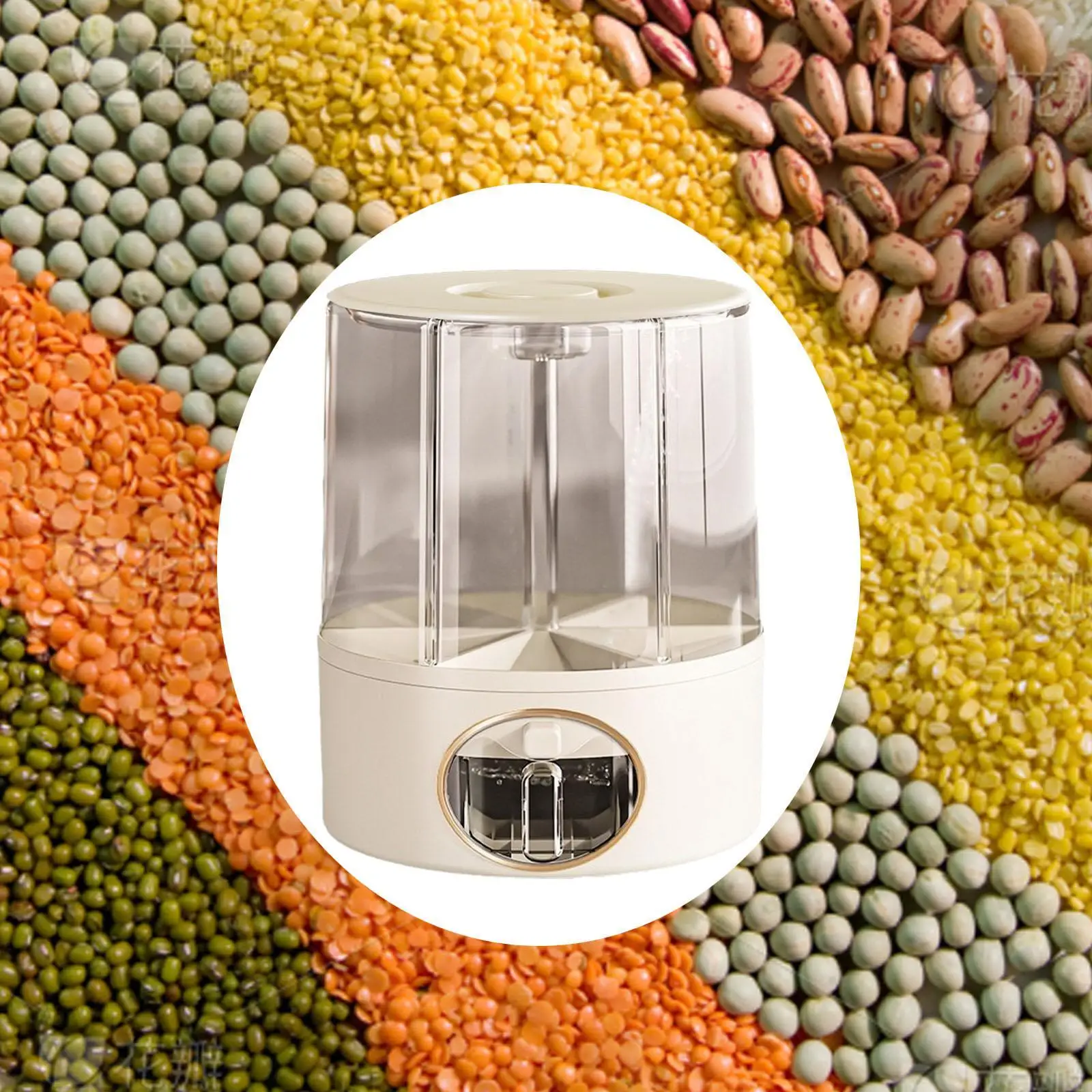 6 شبكات حاوية تخزين الأرز مقاومة للرطوبة متعددة الوظائف موزع الحبوب الواضحة لوجبات الخفيفة الدخن جميع الفاصوليا الشعير المنزل