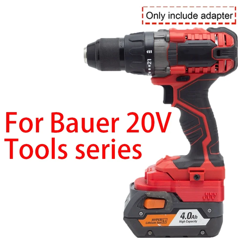 Adaptor/konverter baterai untuk Bauer 20V, aksesori alat listrik adaptor baterai Li-ion 18V terkonversi ke AEG RIDGID