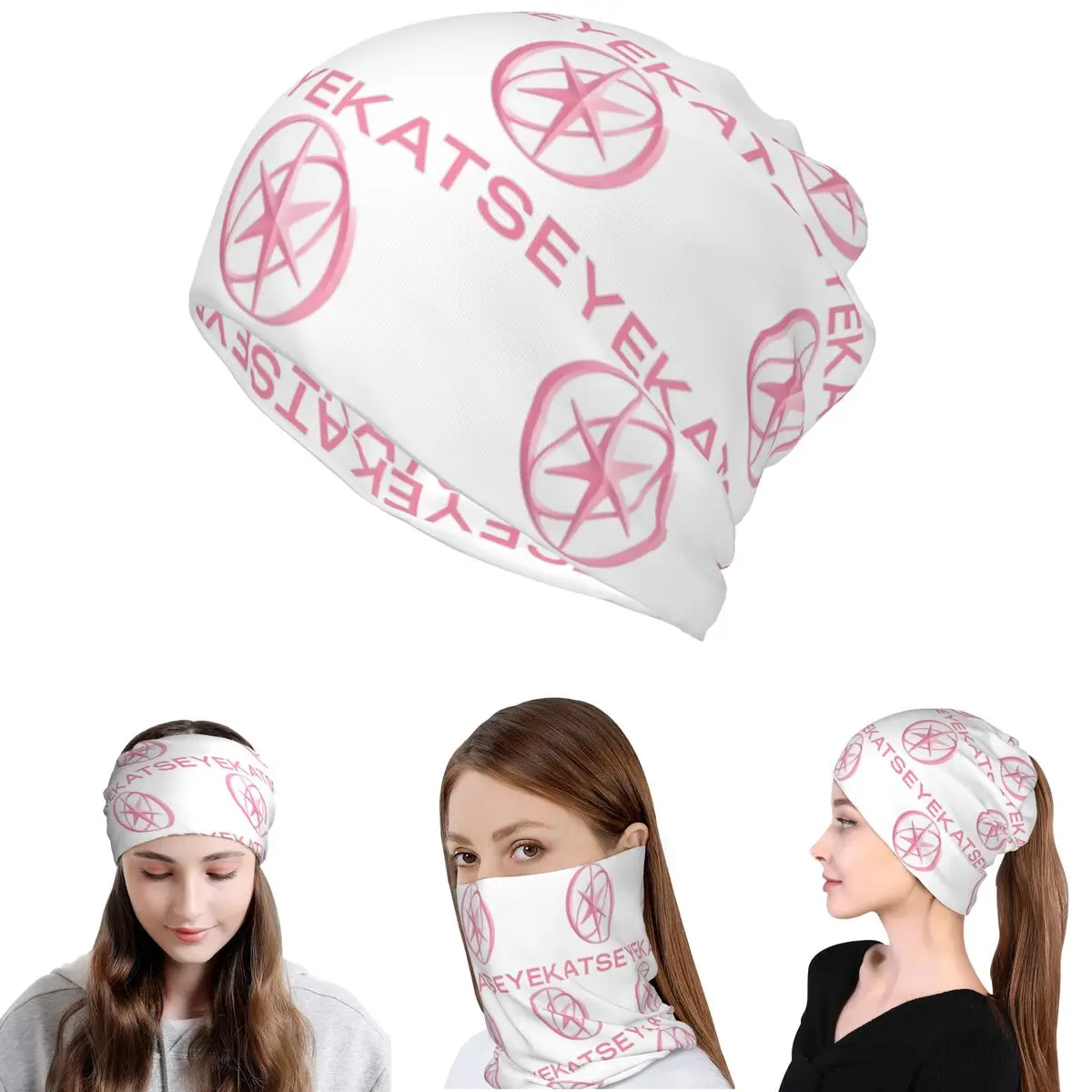 

KATEYE Kpop Group Bandana Neck Gaiter Mask Scarf Multi-use Balaclava Beanies Hat for Men Women Adult Windproof