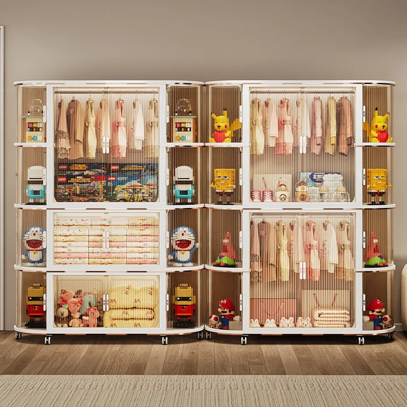 

Simple wardrobe household clothes cabinet bedroom children adult wardrobe locker rental house folding