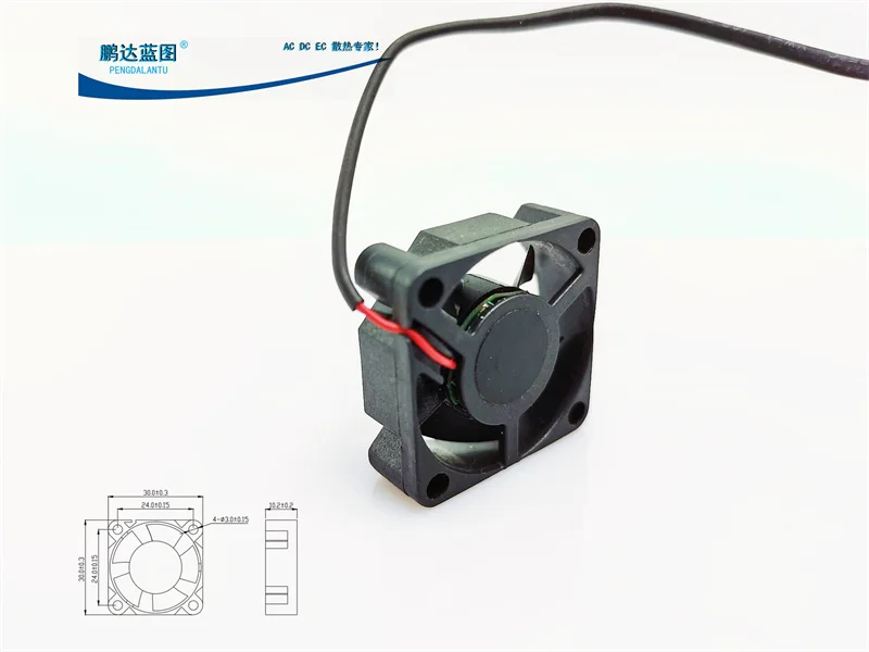 Silent 3010 Mini 3CM DC Brushless 12V 0.08A Line Length 11CM Black Label Graphics Card Cooling Fan30*30*10MM