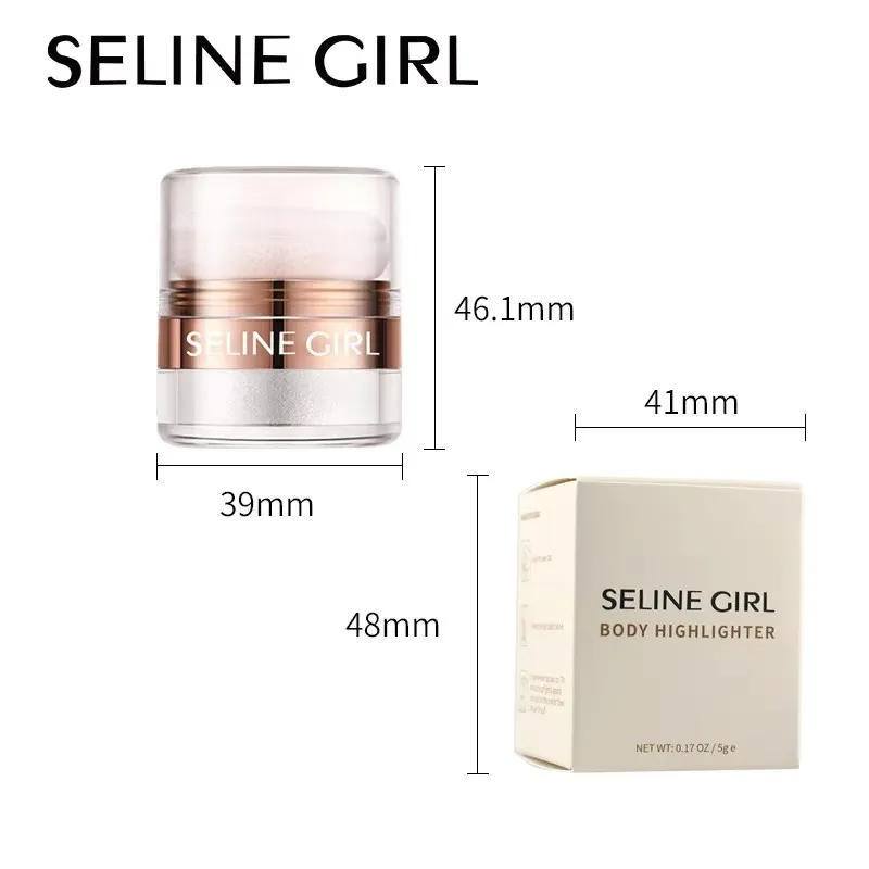 Highlight Face Loose Powder Waterproof Oil-control Brightening Contouring Powder Volledige dekking Blush Powder Makeup Foundation.