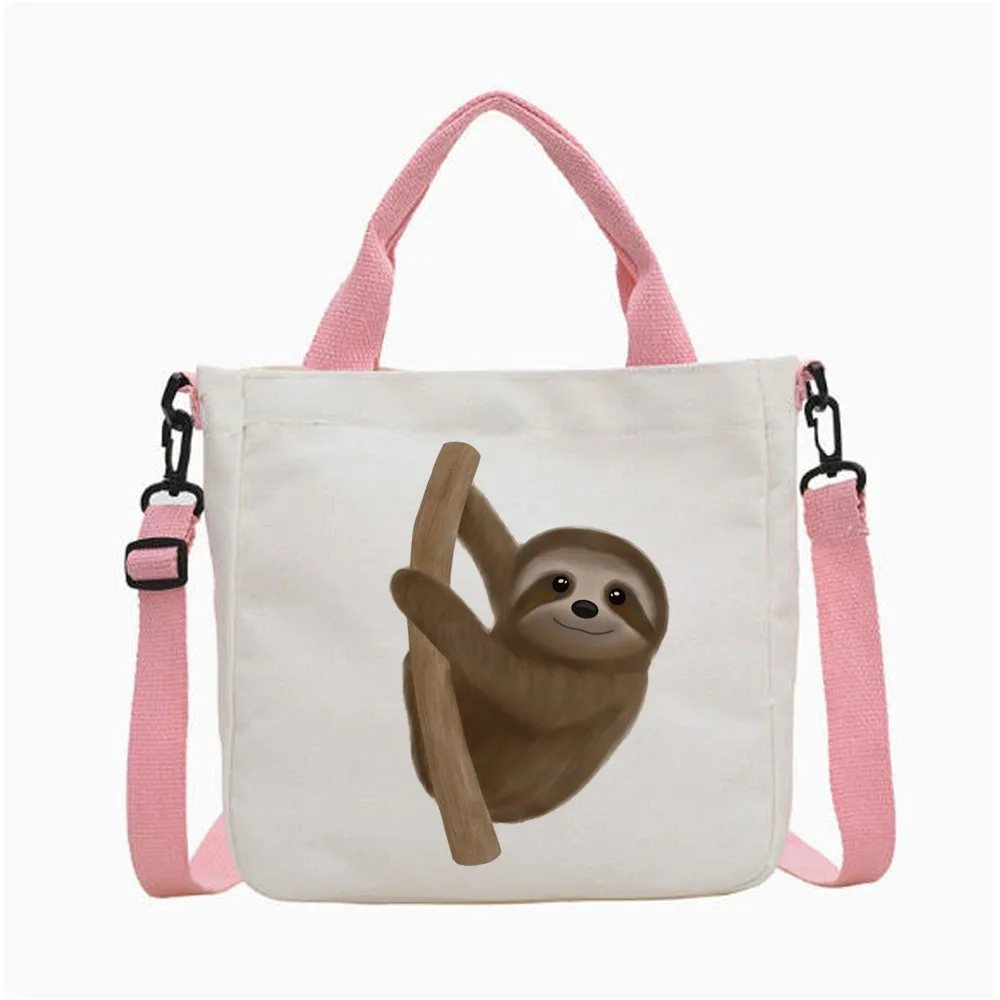 Sloth tote bag shopping foldable torba na zakupy totebag woman