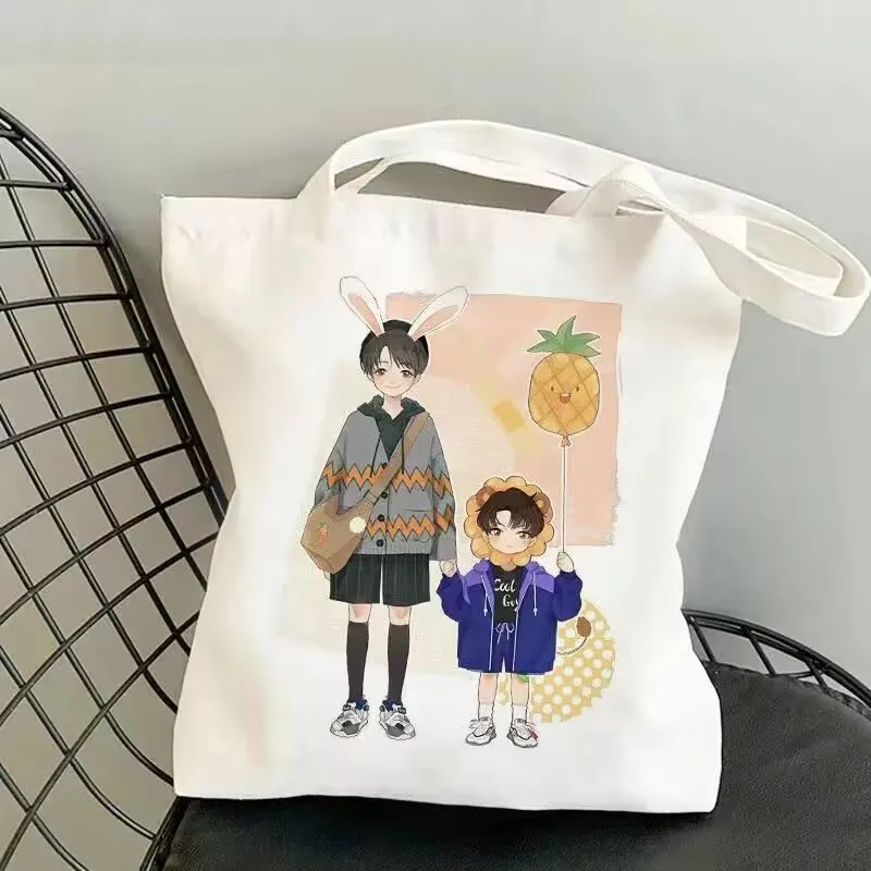 

Холщовая сумка в одном стиле, как Xiao Zhan Wang Yibo «Bojun и Xiao», сумка на одно плечо со звездами, поддержка вентилятора, индивидуальная студенческая сумка-тоут