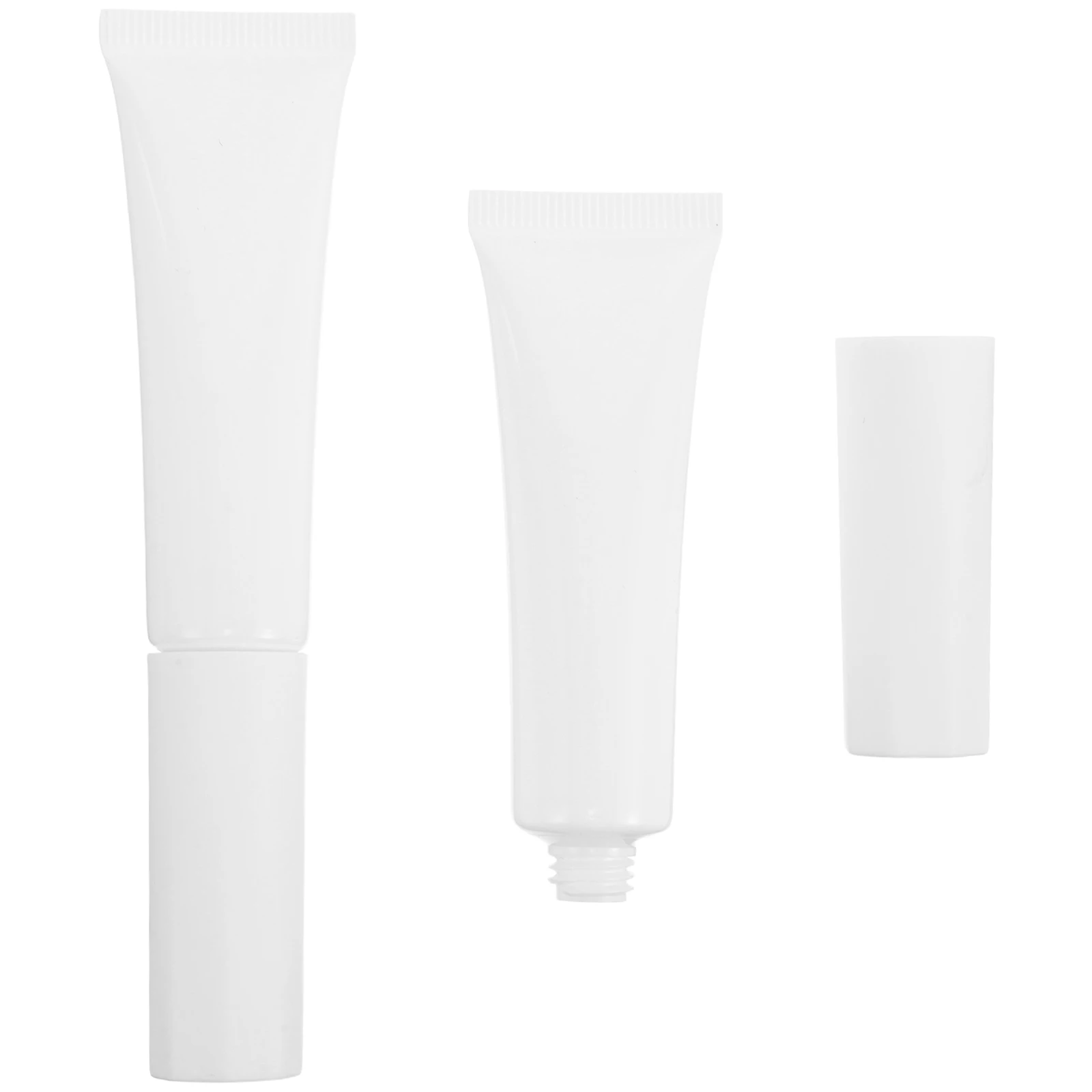 

2pcs 15Ml Refillable Flocked Applicator Tubes Portable Travel Size Empty Makeup Containers For Foundation Concealer Plastic