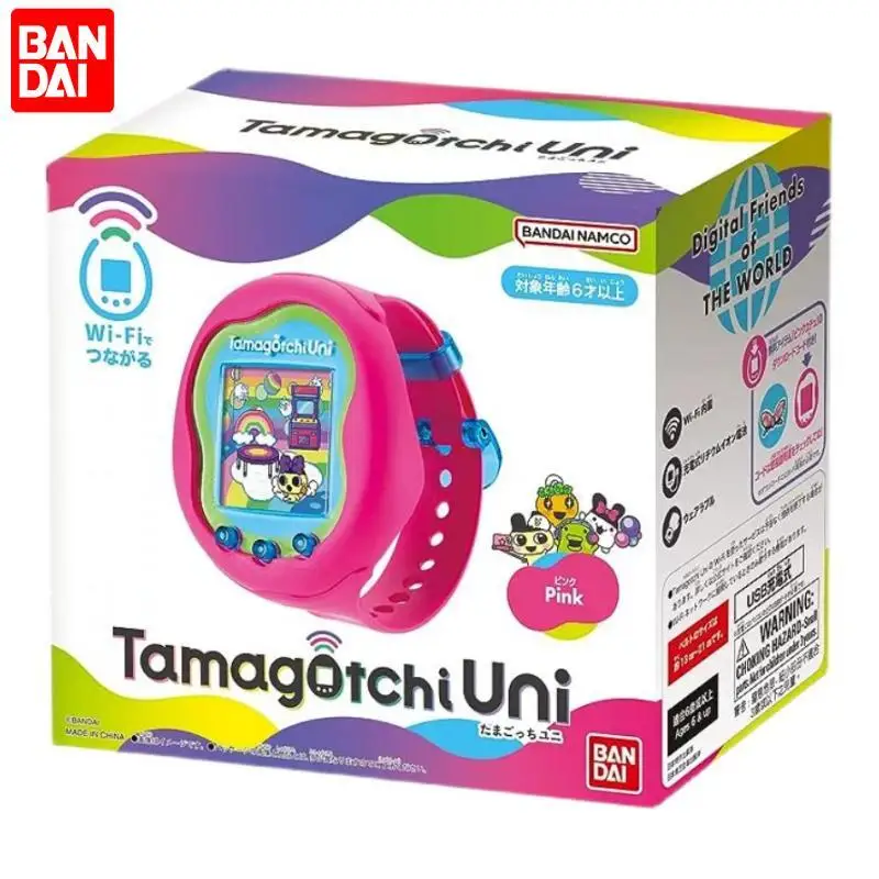 

Новый Оригинальный Bandai Tamagotchi Uni, электронный питомец Pix, игровая консоль с цветным экраном, игрушки, милые подарки на день рождения