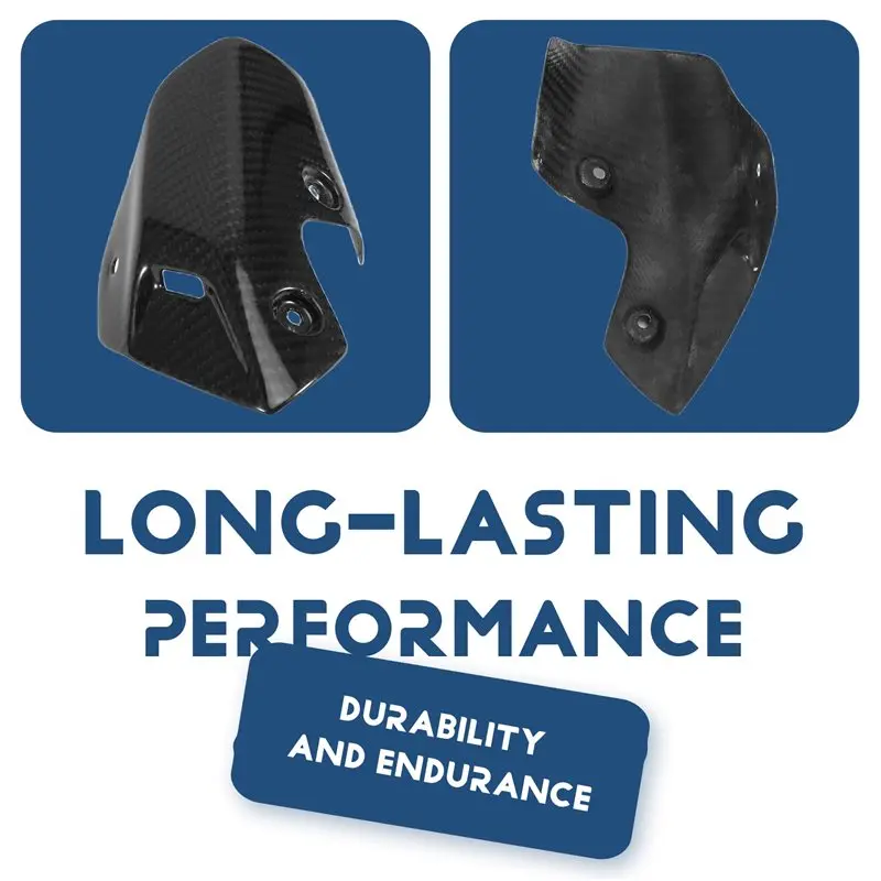 غطاء عادم من ألياف الكربون جيدًا درع حماية من الحرارة لسيارات BMW S1000R 2021-2024 غطاء دراجة نارية