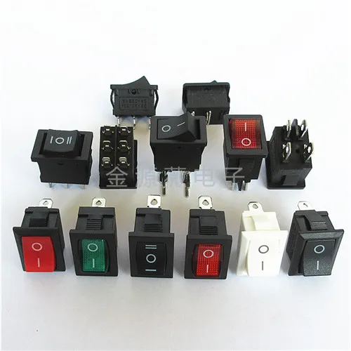 10pcs KCD1 Ship switch KCD1-101 water dispenser electronic weight ship shaped warping board power button 2 feet 4 feet