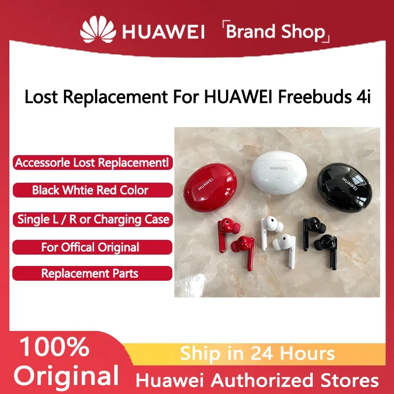 Original Parts Replacement For Huawei FreeBuds 4i Wireless Bluetooth Headphone Single Left Right  Or Charging Case Accessories