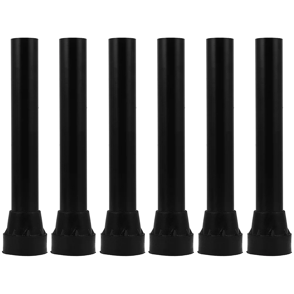 6Pcs Trampoline Legs Rubber Pad Shock Absorbing Stainless Steel Tube Replacement Part Trampoline Accessories Leg with Pad