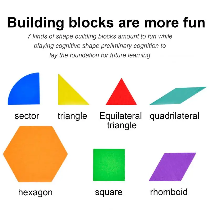 Geometric Shapes Blocks Pattern Wooden Blocks Safe Sorting & Stacking Toys Interactive Brain Teaser Puzzles For Children Unisex