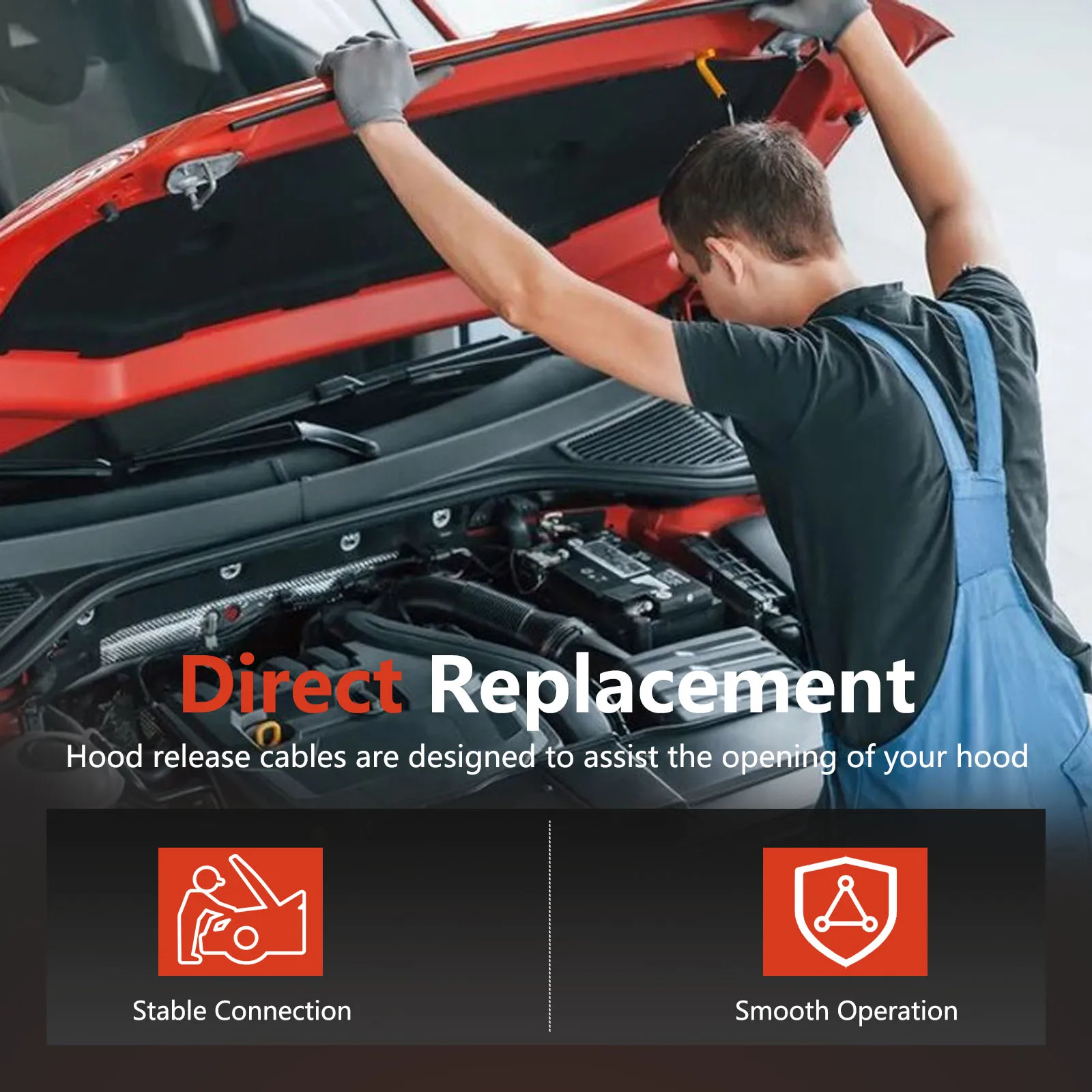 

Трос защелки капота центра двигателя автомобиля, провод освобождения капота для BMW 5 серии E39 525I 530I 1998-2005 51238190754, 912-455, 912455