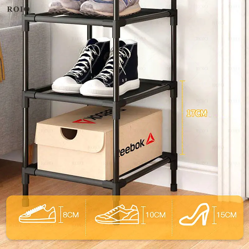 Vertical Shoe Rack Floor Storage Cabinet Living Room Hallway Space-saving Shelf Storage Organizer Home Simple Small Shoe Cabinet