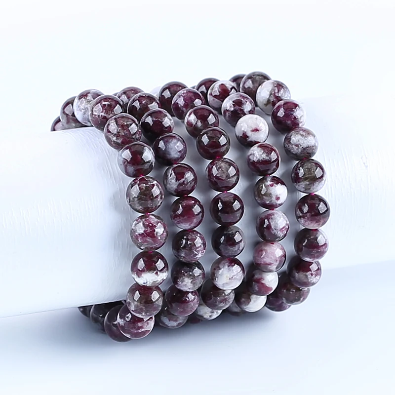 Fashion Jewelry Natural Gemstone Tourmaline Bracelet Beads Perimeter 19cm 10mm 29g