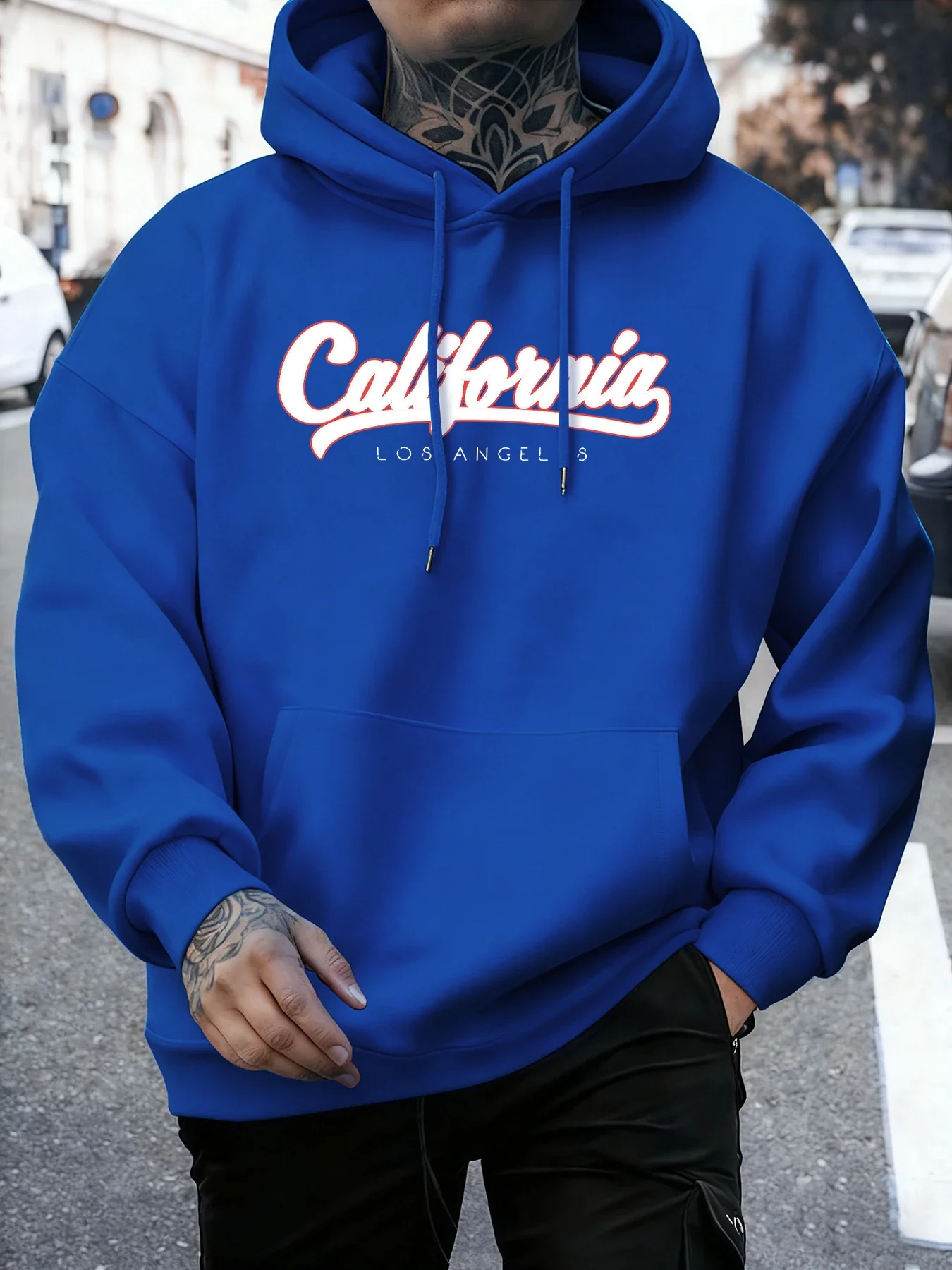 

Уютная толстовка с принтом «Калифорния, Лос-Анджелес», осенняя, мужская, с длинными рукавами, теплая, мягкая, универсальная одежда, унисекс