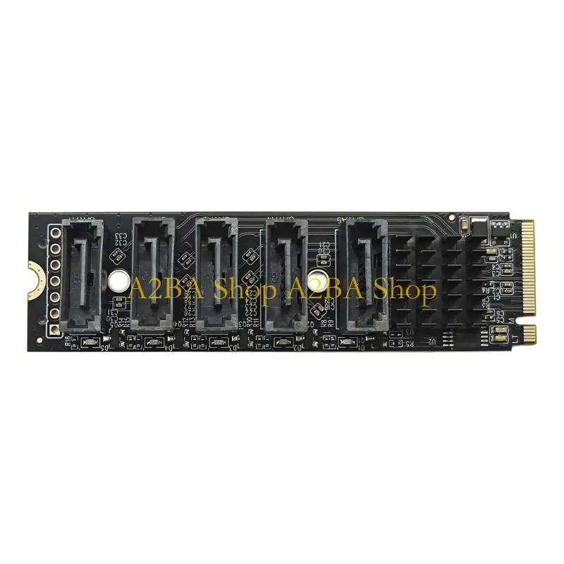 A2BA Five-Way Internal Storage Growth Card for Key-M Host Mounts, Cooling Cover Structure, and Hard Drive Archive Planning for