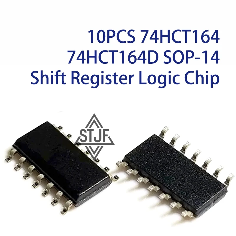 10PCS 74HCT164 74HCT164D SOP-14 Shift Register Logic Chip