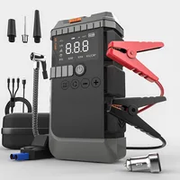 Arrancador de Coches con Bomba de Aire, 4000A de Pico, Inflador Digital de Neumáticos de 150 PSI, Arrancador de Batería de Coche con Compresor de Aire