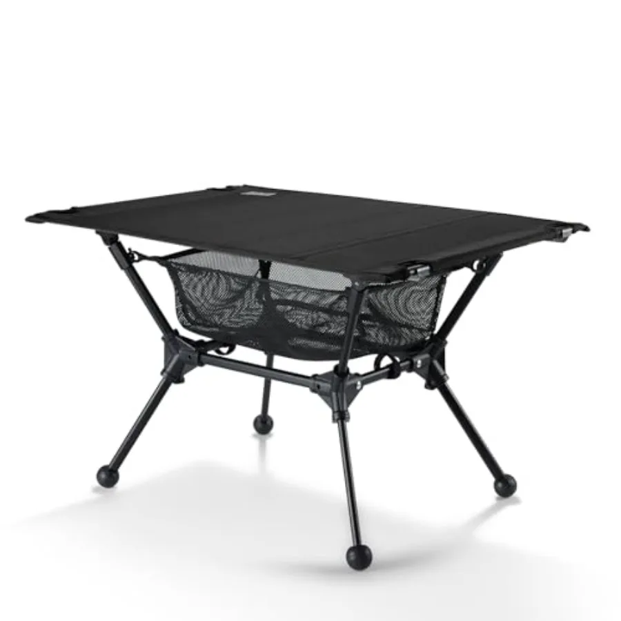 

Dipper Camping Table, Lightweight Portable Folding Table with Mesh Storage Net, High/Low Options, Ideal for Camping, Hiking, Ta
