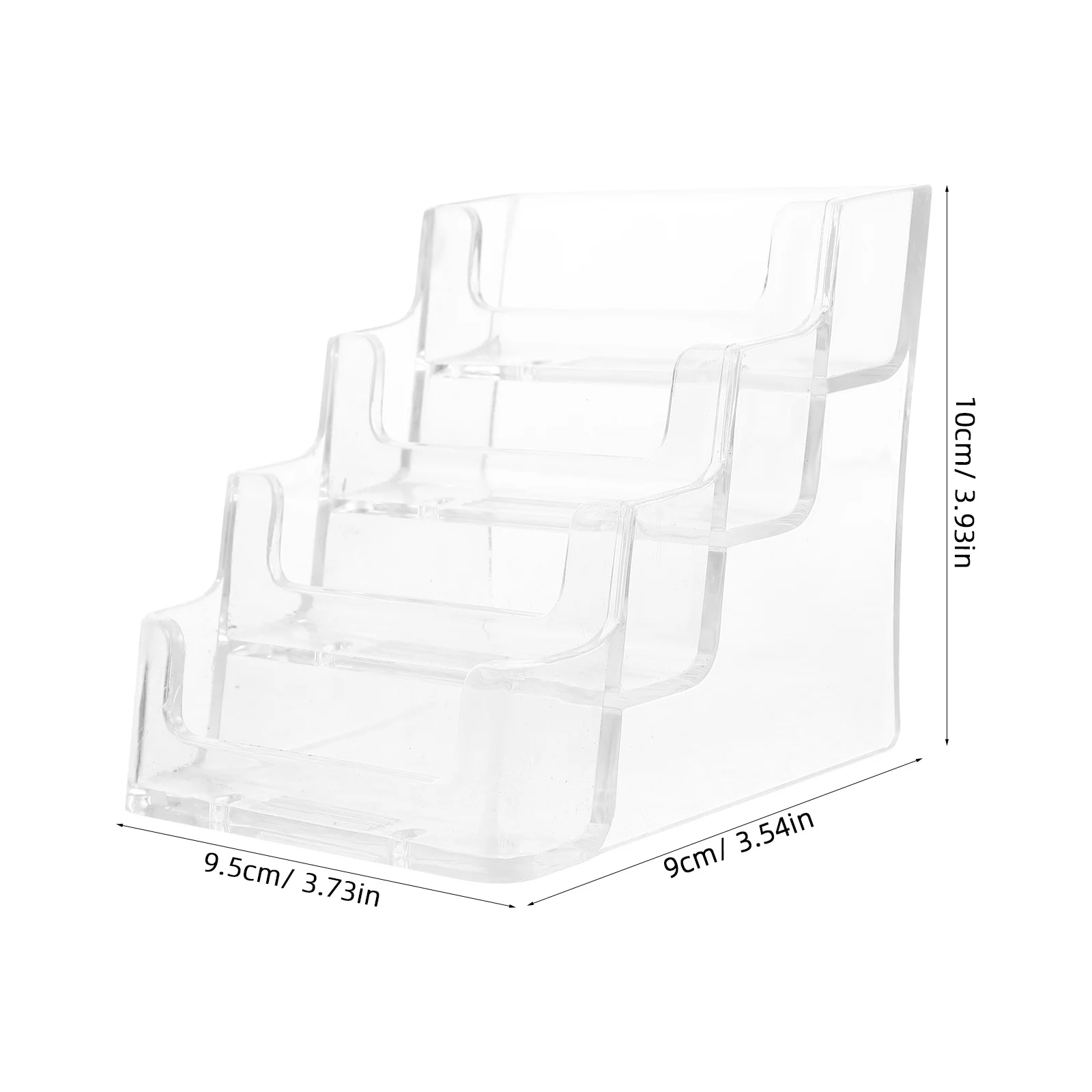Business Holder Clear Desktop Organizer Transparent Card Stand For Desk Office Storage Name Card Display Stand