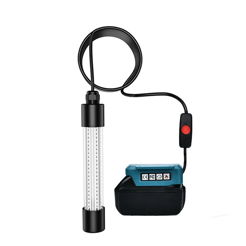 ABGG-Lâmpada Localizador de Peixes 13V LED Luz de Pesca 126 Contas de Lâmpada À Prova D 'Água Attirando Isca Para Bateria de 18V
