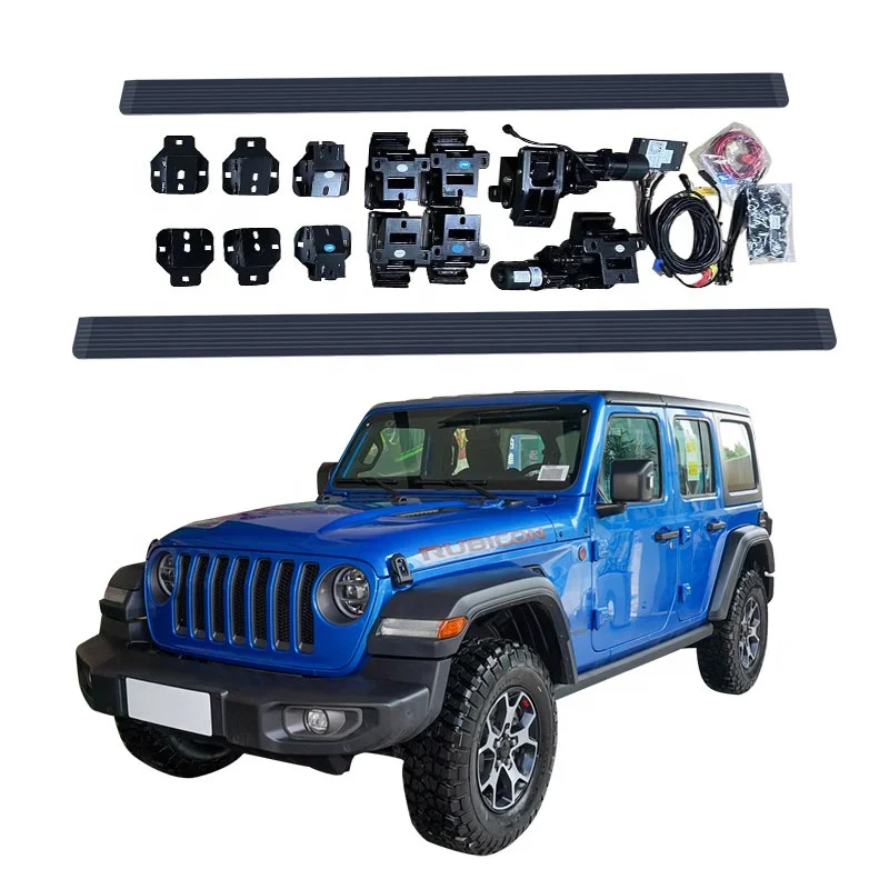 

Other Exterior Accessories With Guard Rod 4 Door SIX Bracket Electric Side Step for jeep wrangler JL Foot Steps Running Board