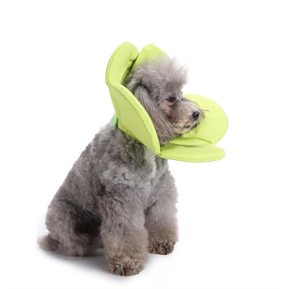 

Pet Dog Recovery Collar Cloth Wound Healing Protective Cone Elizabethan Collar For Puppy M L