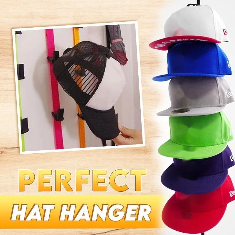 Adjustable Rear Door Hook Hat Bag Clothes Organizer Hanging Cap Rack Adjustable Cap Rack Door Back Hat And Bag Hook Holder