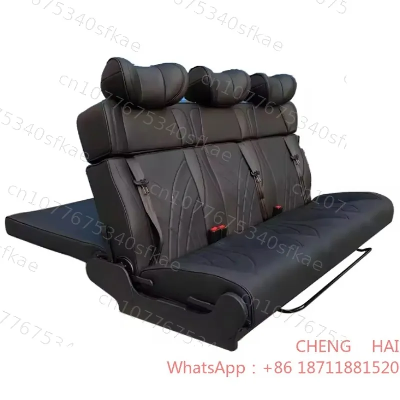 Customized CHENG HAI High Quality Customizable Three-Fold Leather Seat Bed RV Van Motorhome Wholesale Modified Car Seats Caravan