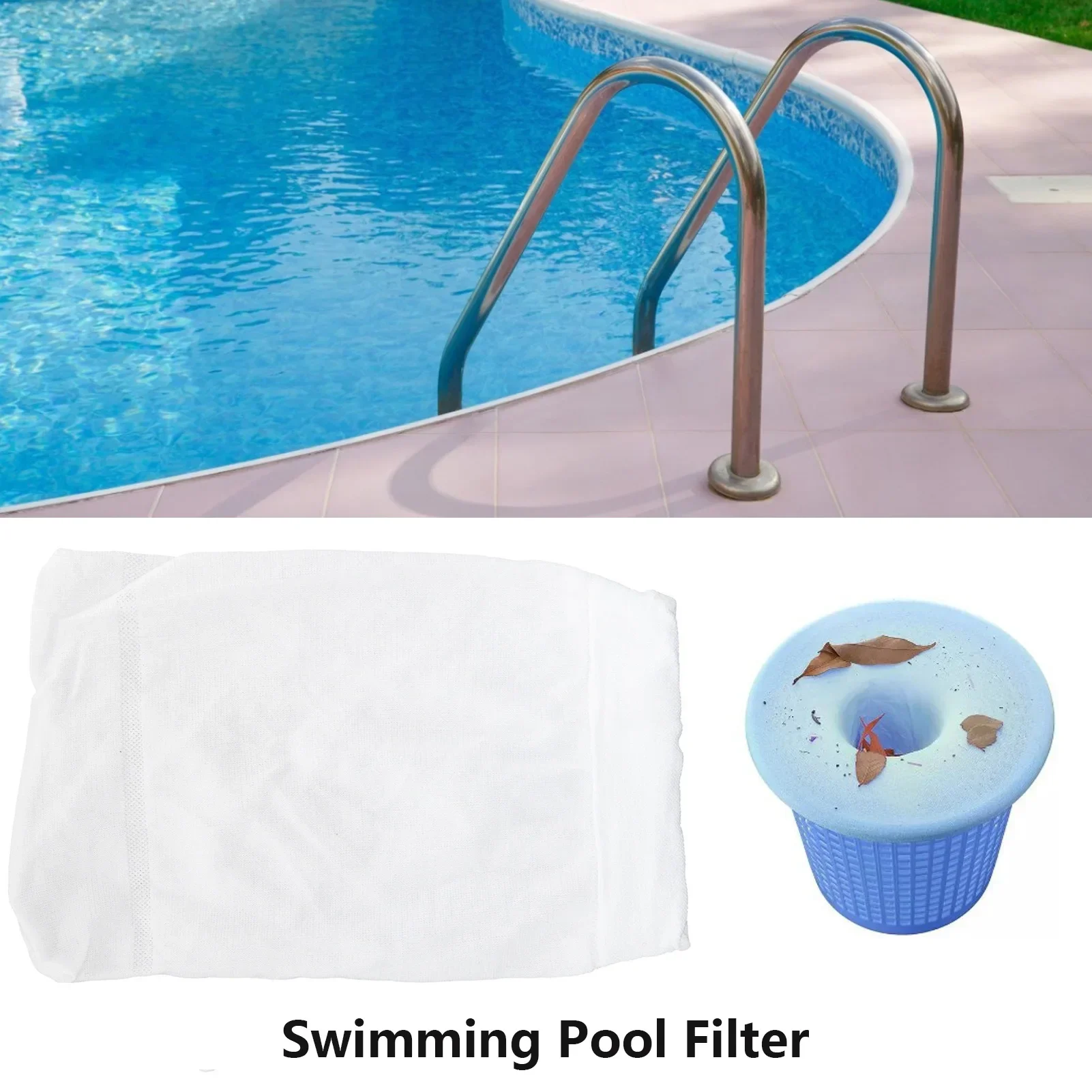 Pool Skimmer Nylon Anti-corrosion Socks Storage Bag Swimming Pool Filter Kitchen Waste Baskets Skimmers Filter