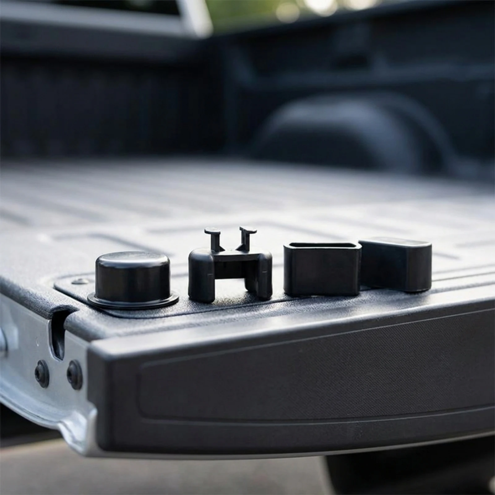 4 Pieces Tailgate Hinge Hinge Bushing Insert Kit Stable Tailgate Hinge Hinge Bushing Bushings Black Corrosion-Resistant