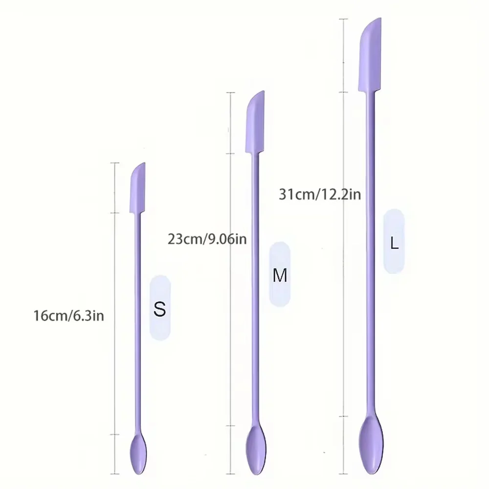 3/9PCS Silicone Scraper Makeup Brushes Set Mini Soft Cosmetic Digging Spoon Jam Scraping Spoons Face Mask Brush