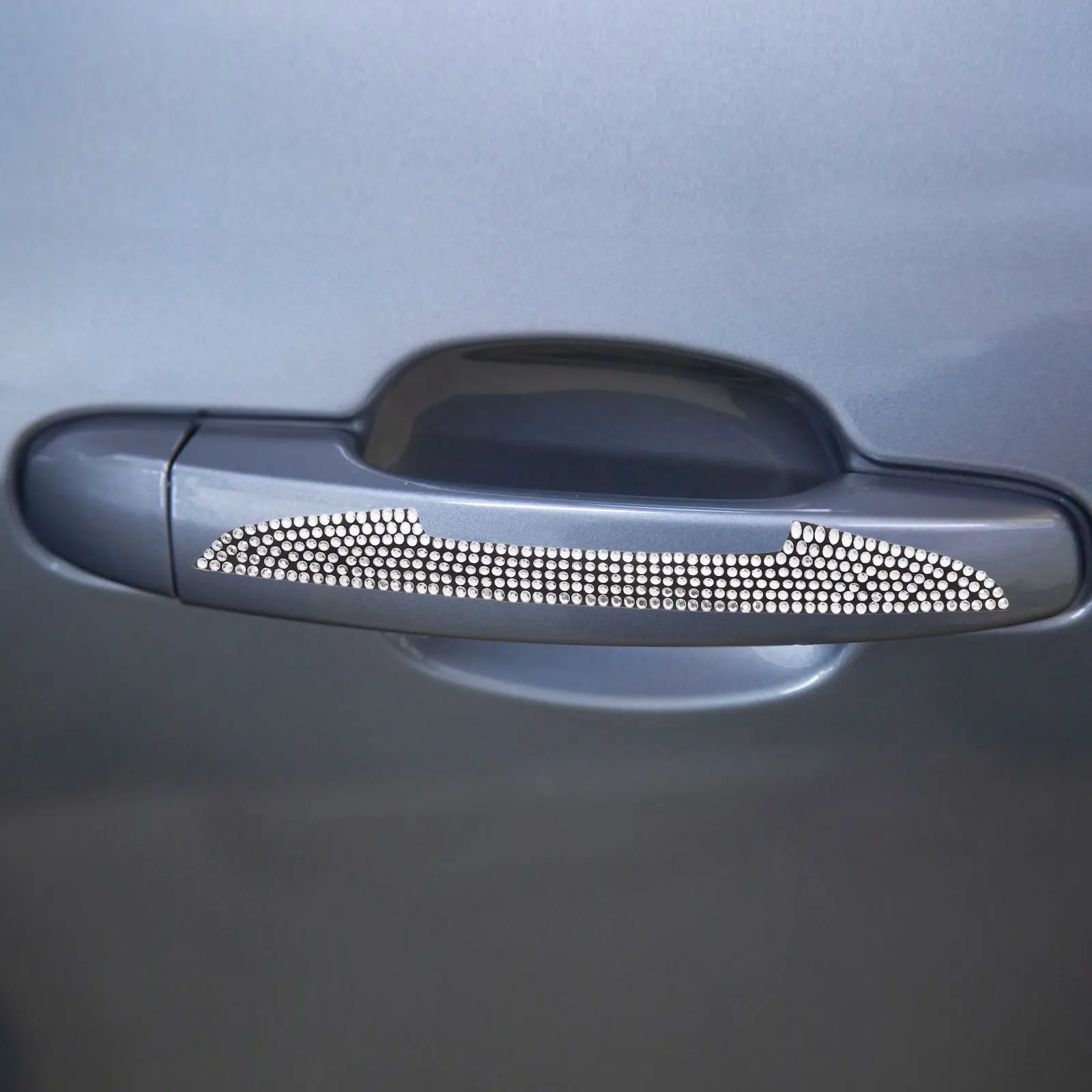 

4Pcs Door Handle Protective Film Scratch Resistant Rhinestone Bling Car Accessories Women Door Edge Guards Anti Scratch