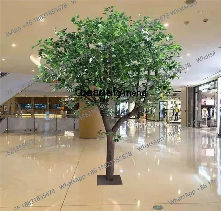 z183   Simulation Banyan Tree Fake Trees Large Plant Indoor Floor-Standing Decorations Natural Solid Wood Trunk